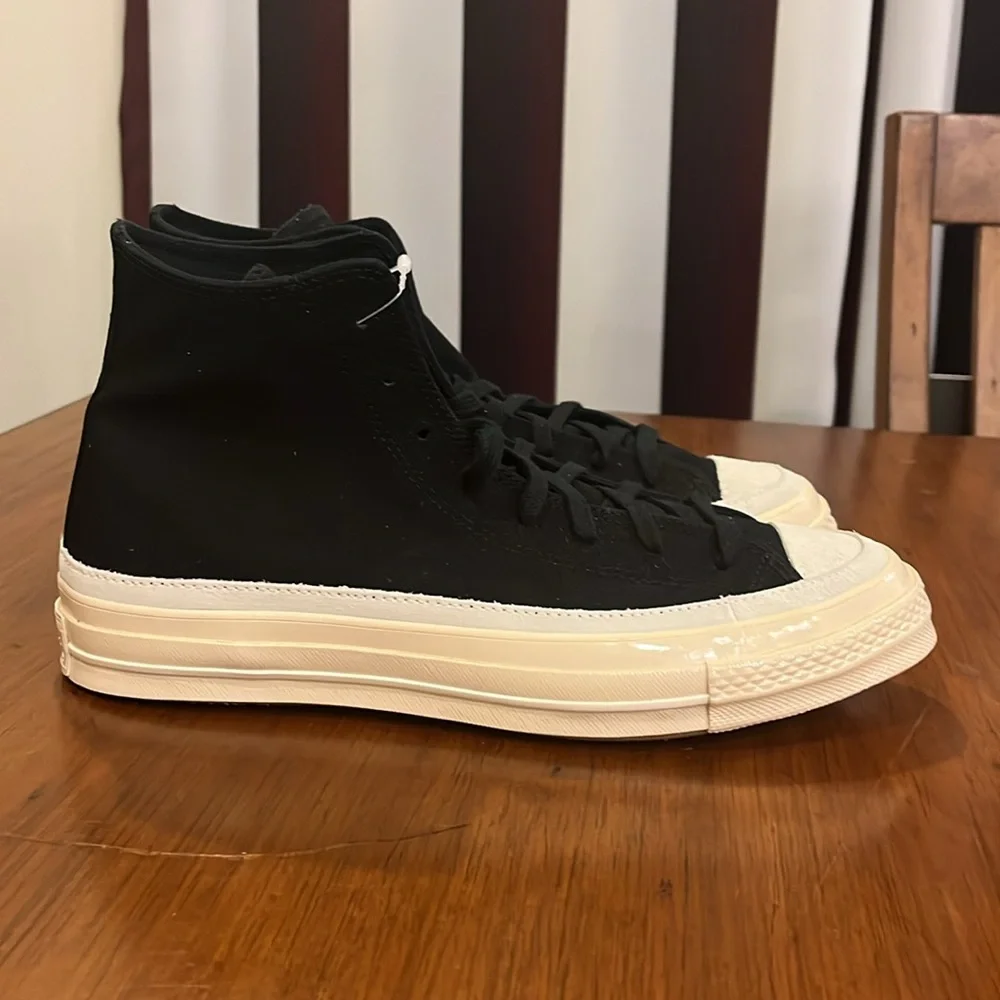 Converse Chuck 70 High All Star Shoes Sneakers black egret new Mens Size 10 - Picture 3 of 14